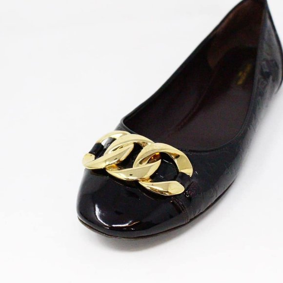 LOUIS VUITTON #35452 Burgundy Vernis Flats (US 9 EU 39) - Picture 3 of 9